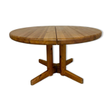 Antique solid pine table, Scandinavian design Rainer Daumiller, 70s