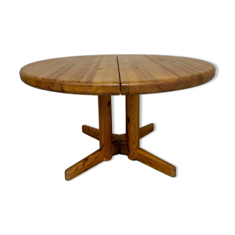 Ancienne table en pin massif design scandinave Rainer Daumiller années 70