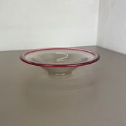 German 2,2kg Glass Bowl by Karl Wiedmann for WMF, 1960s Baushaus Art Deco