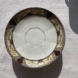 Set of 4 coffee cups and 4 porcelain bowls