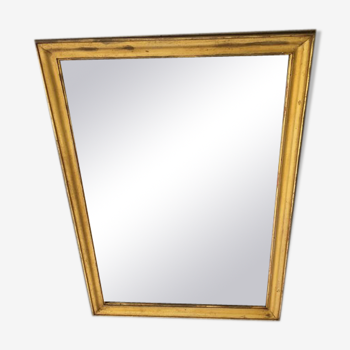 Large golden mirror early XX eme 93x131cm