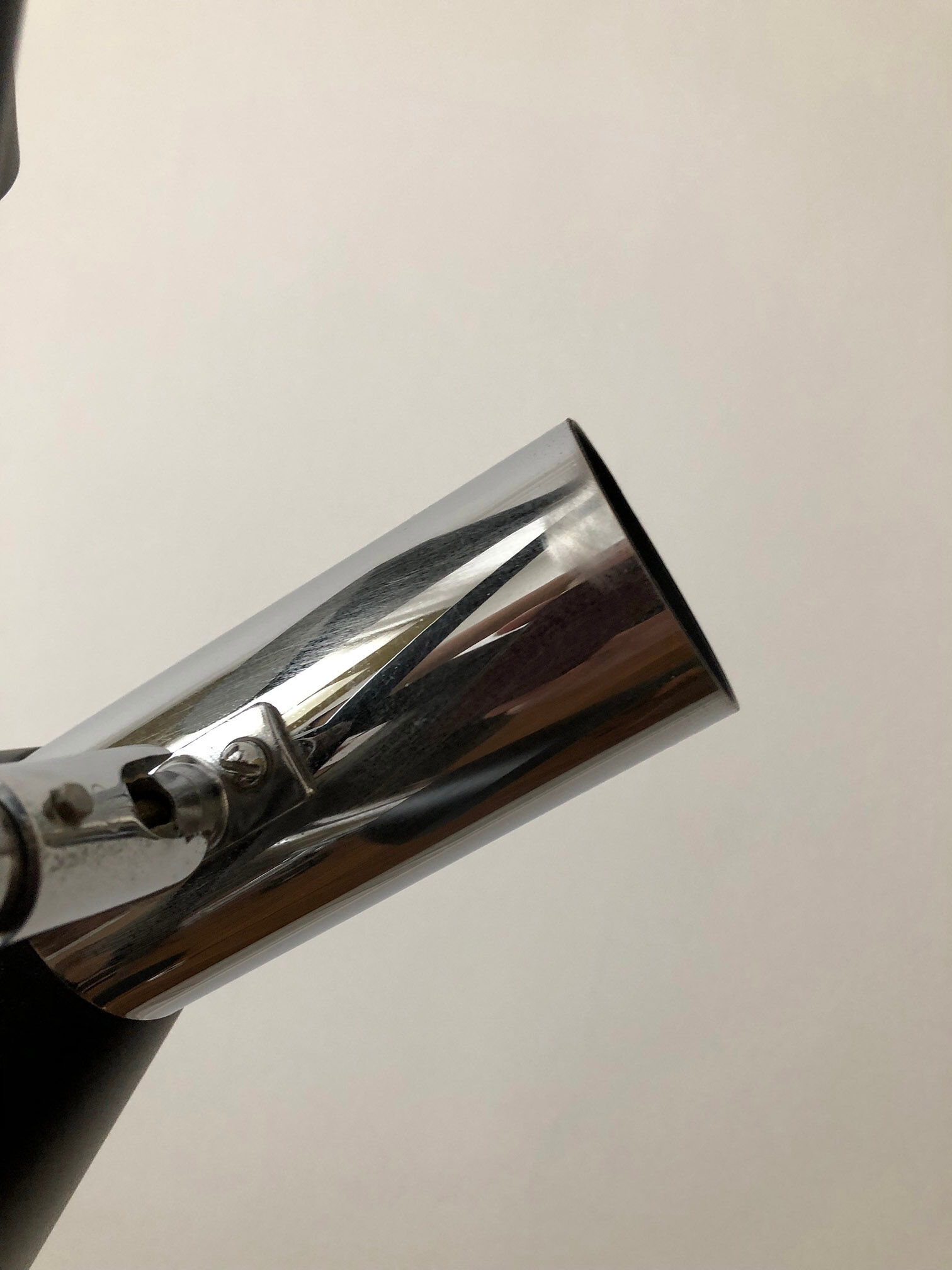 Lampadaire allemand en chrome 1970 3 lampes