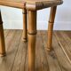 Tabouret en rotin et bambou vintage années 50-60