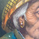 Portrait huile sur bois