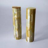 Mother-of-pearl salt & pepper shakers, Italy, 1970s