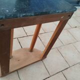 Old empire style console with marble top