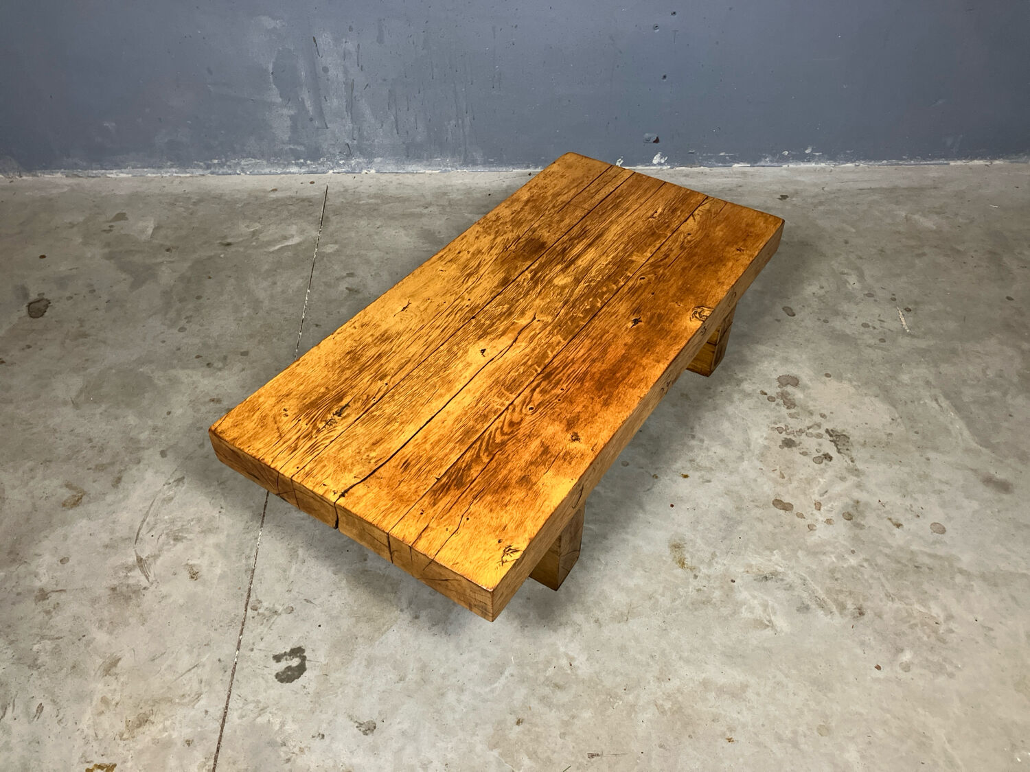 Brutalist Japandi Wabi Sabi coffee table
