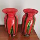 Bohemian vase pair "Bambus"