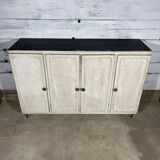 Patinated sideboard 4 doors