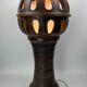 Lampadaire champignon brutaliste en céramique 100 cm, années 1960