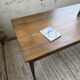 Table de ferme chêne pieds fuseaux 1950