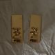 Pair of swedish brass sconces by gusum 1991