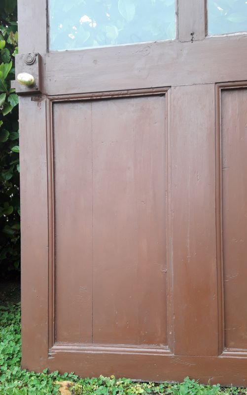Porte vitrée H186,5xL98,5 de communication moulurée