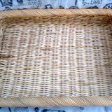 Vintage rattan tray