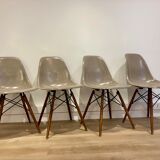 4 Eames DSW Fiberglass Chairs for Herman Miller