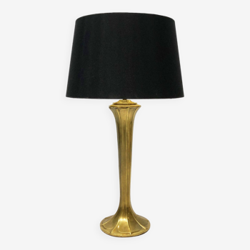 Brass Art Nouveau Style Table Lamp 1970s Glamour Chic Jugendstil Light