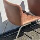 Paire de chaises en cuir par Robert Haussman