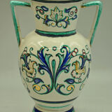 Baroque decoration vase by Maioliche Deruta Italy