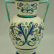 Vase décor baroque signé Maioliche Deruta Italy