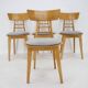 Four Dining Chairs by Ton, Czechoslovakia