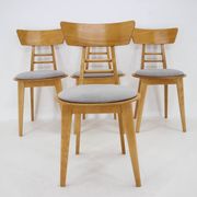 Four Dining Chairs by Ton, Czechoslovakia