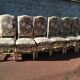 Lot de 6 chaises style Louis XIV en os de mouton