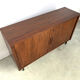 Mid century tambour door cabinet, 1960s