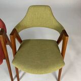 Set of two Vintage Danish Teak Compass chairs by Kai Kristiansen