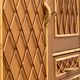 Rattan wardrobe with tapered legs from the 1960s.
