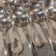 12 silver-plated metal teaspoons by Christofle Marly, 13.6cm