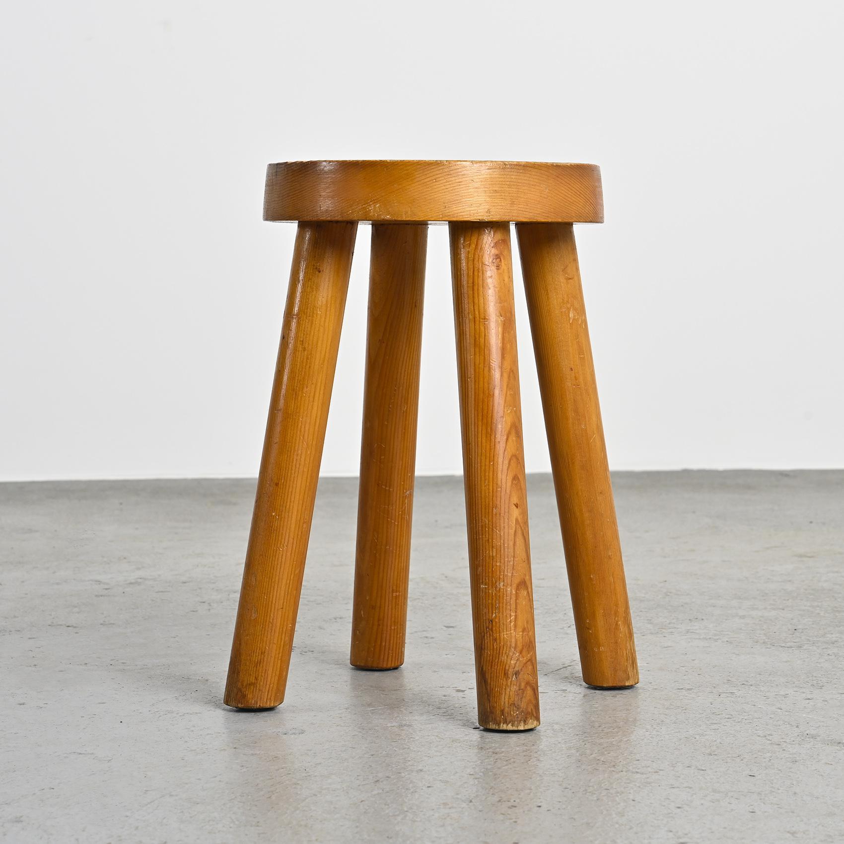 Pair of stools by Charlotte Perriand, Les Arcs, circa 1965