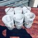 Set of glasses drawn by Cabù