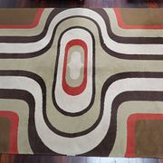 Grand tapis vintage des années 70 1970