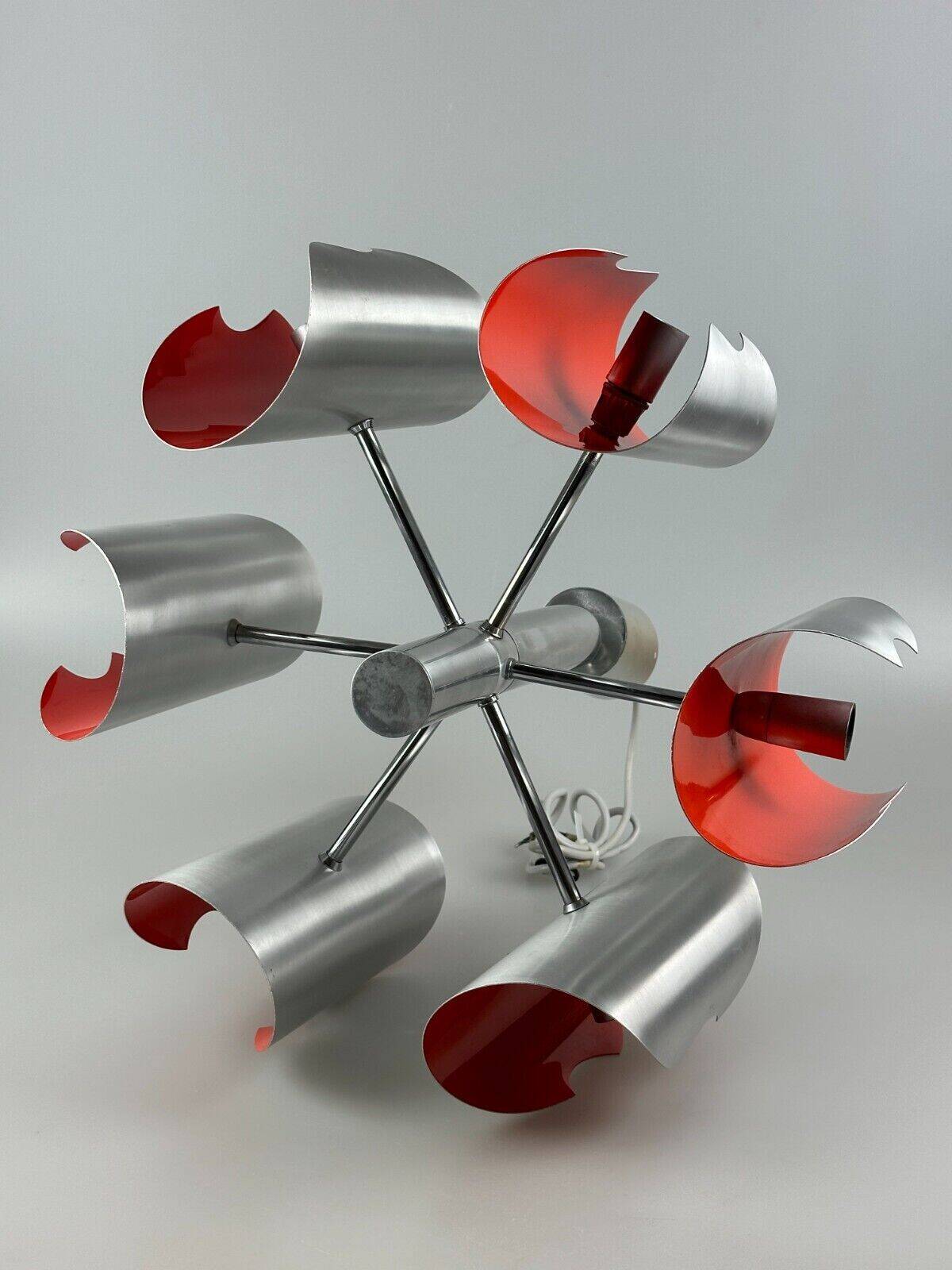 60s 70s 6-flame Sputnik candlestick metal chrome space age design