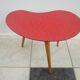 Table d'appoint des années 50 tripode en formica forme haricot