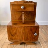 Art Deco veneer bedside table 30s