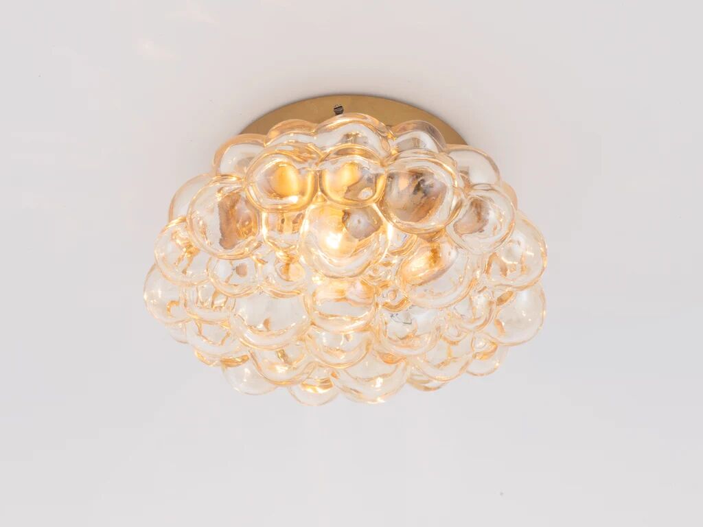 Helena Tynell for Glashutte Limburg amber bubble flush mount