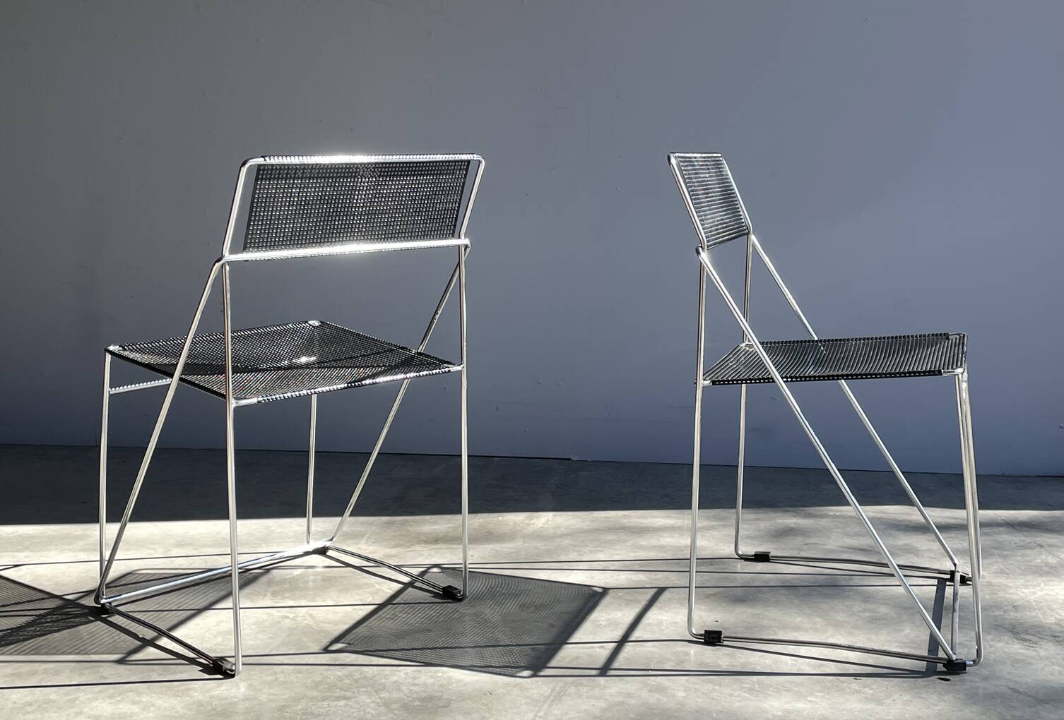 HYBODAN AS / chaises empilables vintage Nuova X-line / Niels Jørgen Haugesen