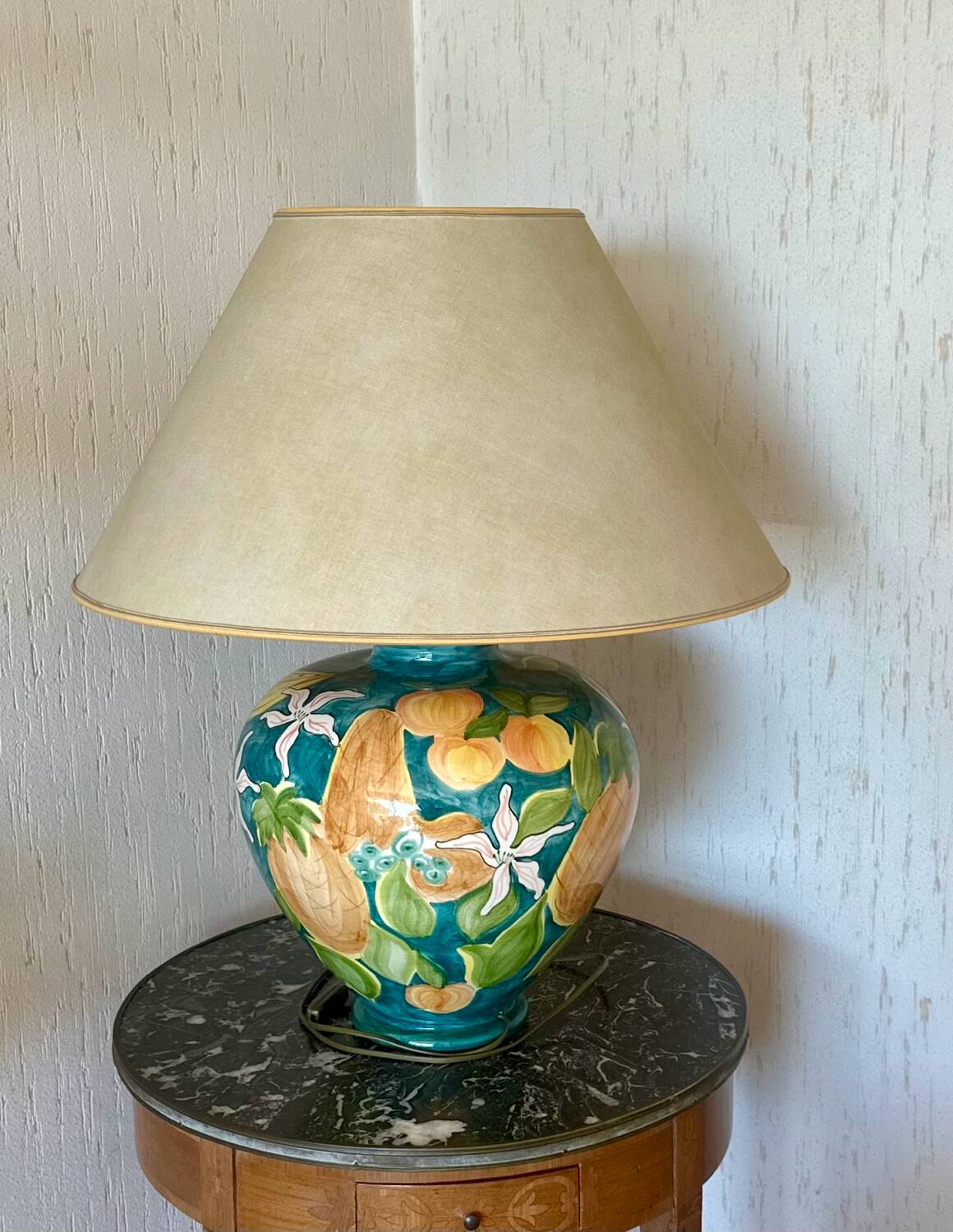 Lampe à poser en céramique Émaillée Monteuse N*19