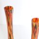 Duo of soliflores in mouth-blown glass