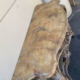 Louis XV style patinated wooden console