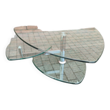 Table basse verre design manhattan Antoine motard