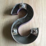 Industrial letter in zinc