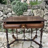 Louis XIII Style Walnut Writing Table, 19th Century