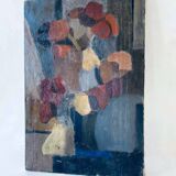 Oil on canvas stylized bouquet