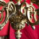 Chandelier with 6 lights in bronze Napoleon III