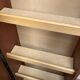Vintage 1960s hallway cabinet with coat rack and shoe storage.
