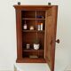 Old bathroom cabinet in solid oak, mid-20th century