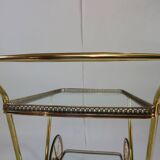 Elegant food trolley - brass - vintage.
