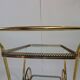 Elegant food trolley - brass - vintage.